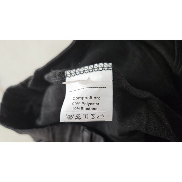 NWT Yousify Black Long Sleeves Mock Neck Pullover Women's Bodycon Dress Size L - Picture 7 of 10